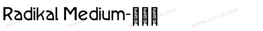 Radikal Medium字体转换